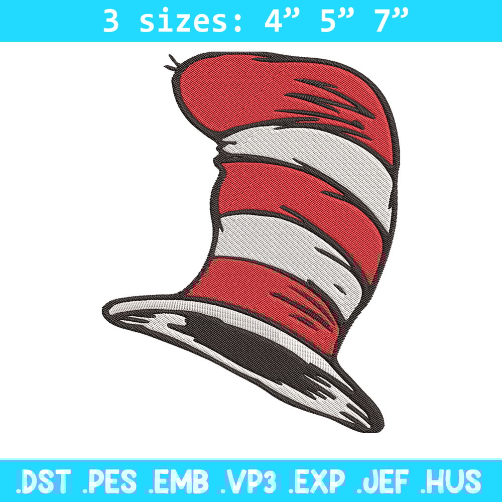 Cat In The Hat Embroidery Design, Dr seuss Embroidery, Embroidery File, Embroidery design, Digital download..jpg