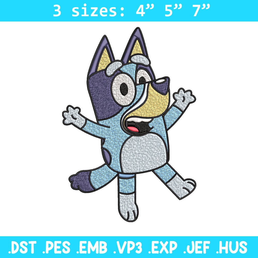Dad Bluey Embroidery, Bandit Heeler Embroidery, Embroidery File, cartoon design, cartoon shirt, Digital download..jpg