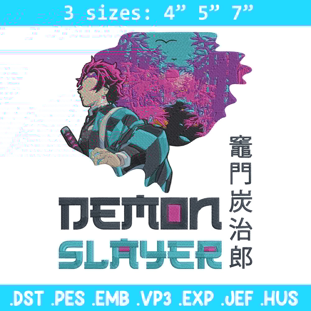 Demon slayer Embroidery Design,Demon slayer Embroidery,Embroidery File,Anime Embroidery,Anime shirt, Digital download..jpg