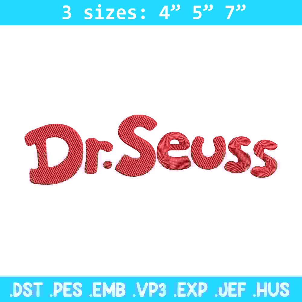 Dr seuss logo Embroidery Design, Dr seuss Embroidery, Embroidery File, Embroidery design, Digital download..jpg