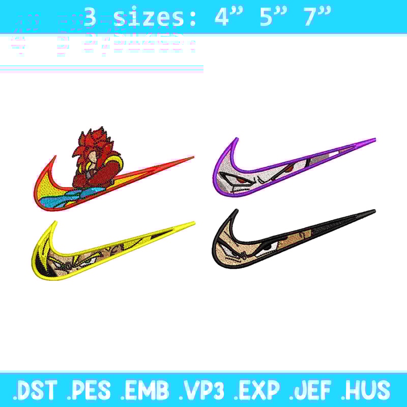 Dragon ball Nike embroidery design, dragon ball embroidery, Nike design, Embroidery file, Anime shirt, Instant download.jpg