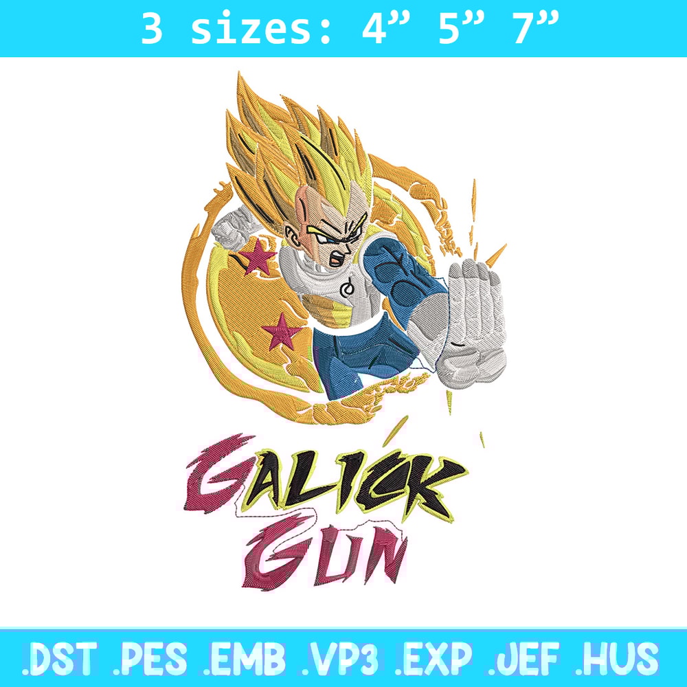 Galick gun Embroidery Design, Dragonball Embroidery, Embroidery File, Anime Embroidery, Anime shirt, Digital download.jpg