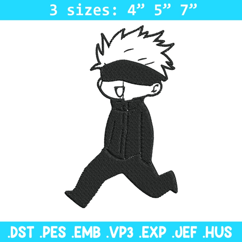 Gojo funny Embroidery Design, Jujutsu Embroidery, Embroidery File, Anime Embroidery, Anime shirt, Digital download.jpg