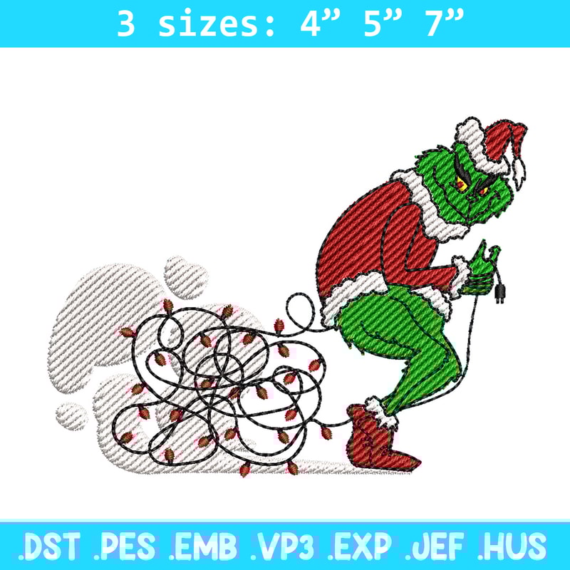 Grinch funny embroidery design, Grinch embroidery, Chrismas design,Embroidery shirt, Embroidery file, Digital download.jpg