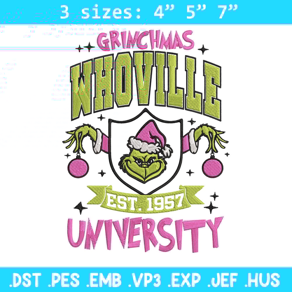 Grinchmas est 1957 Embroidery Design, Grinch Embroidery,Embroidery File,Chrismas Embroidery,Anime shirt,Digital download.jpg