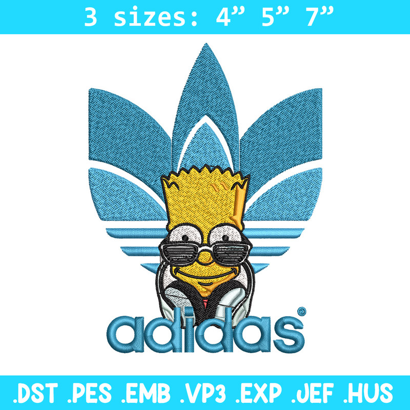 Bart simpson adidas Embroidery Design,Adidas Embroidery, Brand Embroidery, Embroidery File, Logo shirt, Digital download.jpg