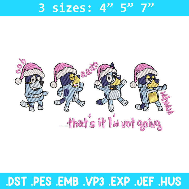 Bluey dance embroidery design, Bluey embroidery, Chrismas design, Embroidery file, Embroidery shirt,Digital download.jpg