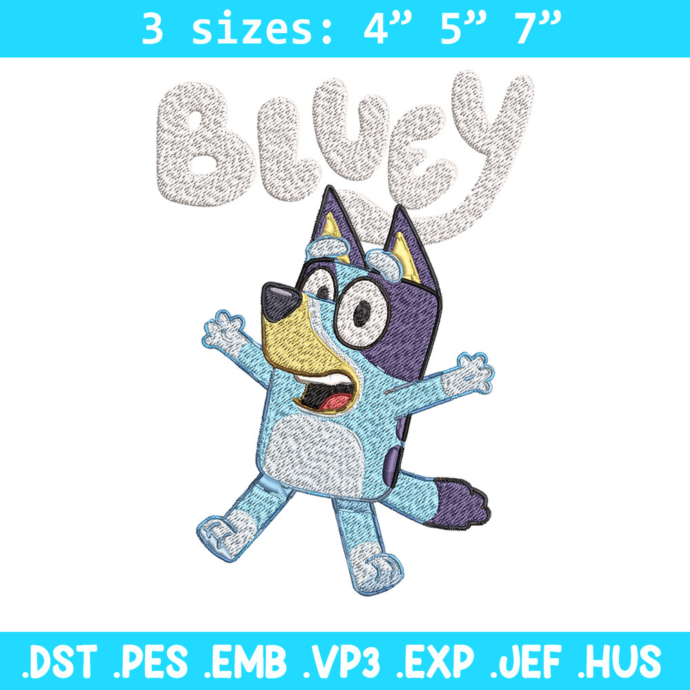 Bluey Embroidery, Bluey Cartoon Embroidery, cartoon Embroidery, cartoon shirt, Embroidery File, Instant download..jpg