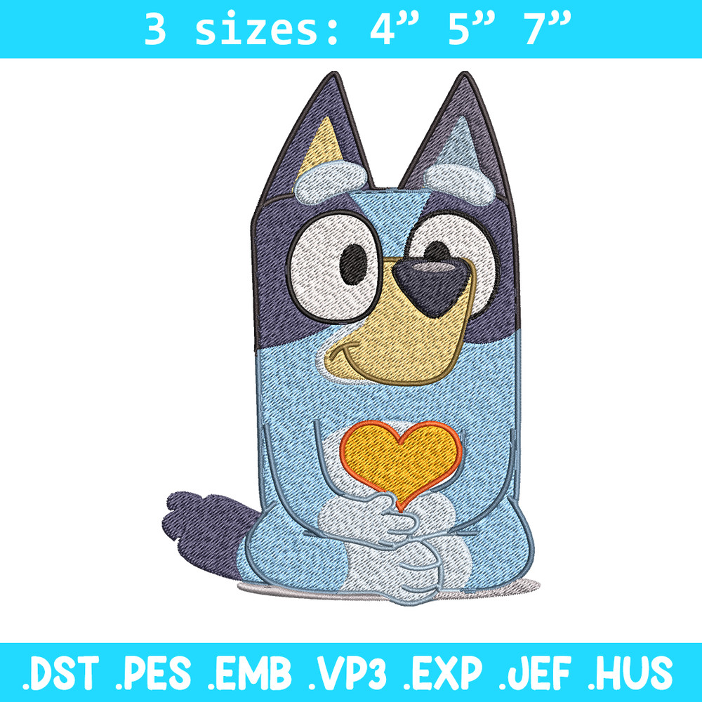 Bluey Embroidery, Bluey Cartoon Embroidery, cartoon Embroidery, Embroidery File, cartoon shirt, digital download..jpg