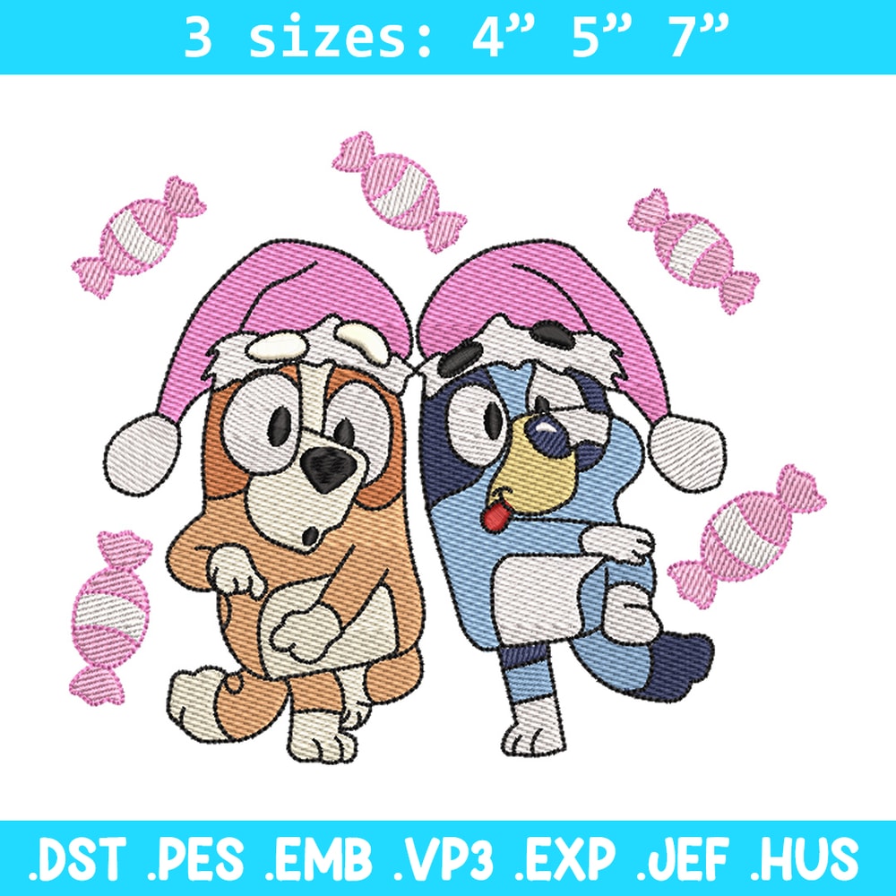 Bluey funny embroidery design, Bluey embroidery, Chrismas design, Embroidery file, Embroidery shirt, Digital download.jpg