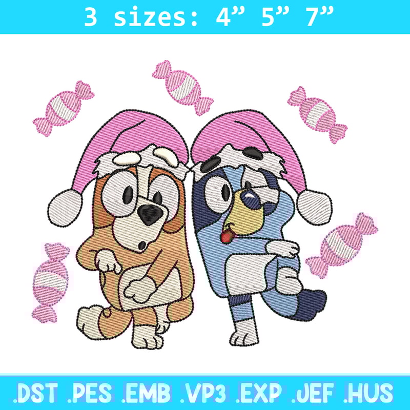 Bluey funny embroidery design, Bluey embroidery, Chrismas design, Embroidery file, Embroidery shirt, Digital download.jpg