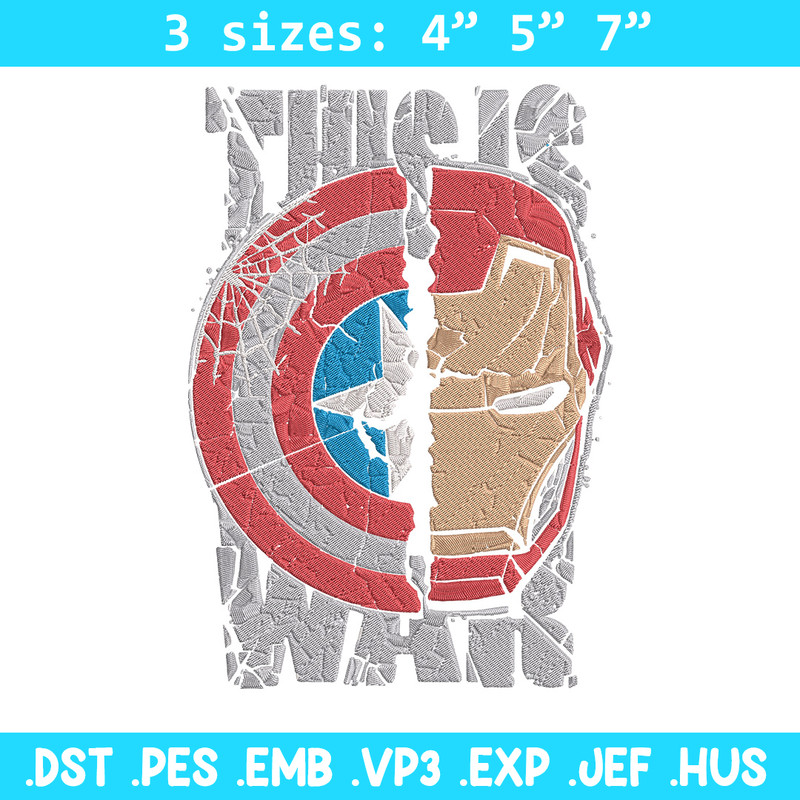 Captain x iron man Embroidery Design, Marvel Embroidery, Embroidery File, Anime Embroidery, Anime shirt,Digital download.jpg