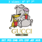 Cartoon Gucci Embroidery design, Cartoon Gucci Embroidery, cartoon design, Embroidery File, Gucci logo, Digital download.jpg