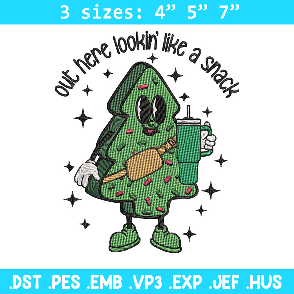 Chrismas trees Embroidery Design, Tree Embroidery, Embroidery File, Chrismas Embroidery, Anime shirt, Digital download..jpg