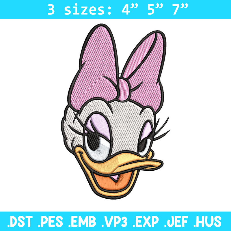 Daisy Duck Embroidery Design, Disney Embroidery, Embroidery design, cartoon shirt, Embroidery File, Digital download..jpg