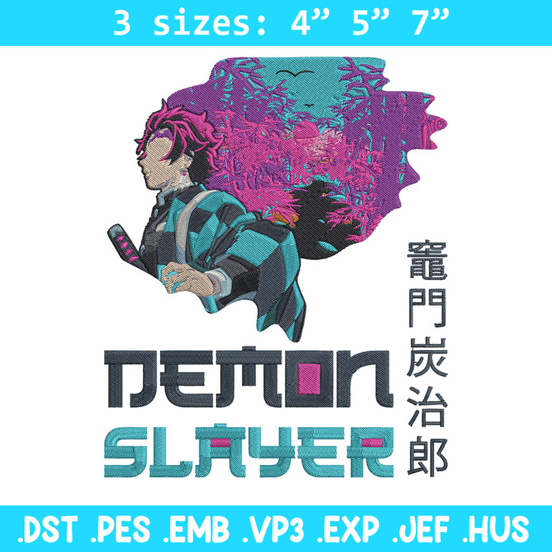 Demon slayer Embroidery Design,Demon slayer Embroidery,Embroidery File,Anime Embroidery,Anime shirt, Digital download..jpg