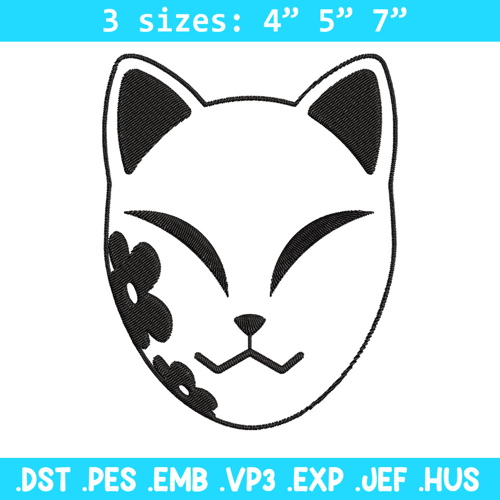 Demon Slayer mask Embroidery Design, Demon slayer Embroidery, Embroidery File, Anime Embroidery, Digital download.jpg