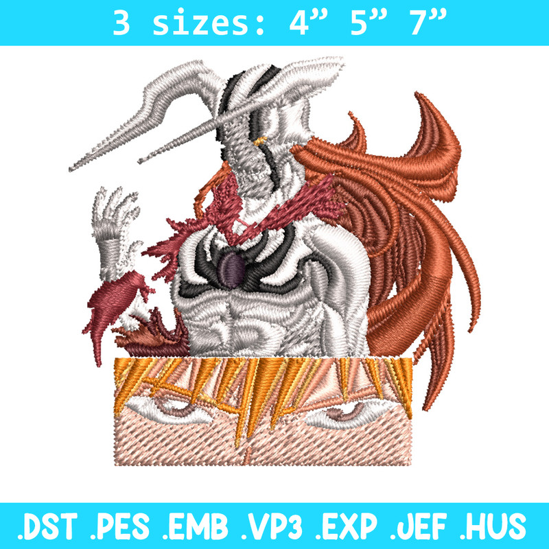 Ichigo demon Embroidery Design, Bleach Embroidery, Embroidery File, Anime Embroidery, Anime shirt, Digital download.jpg