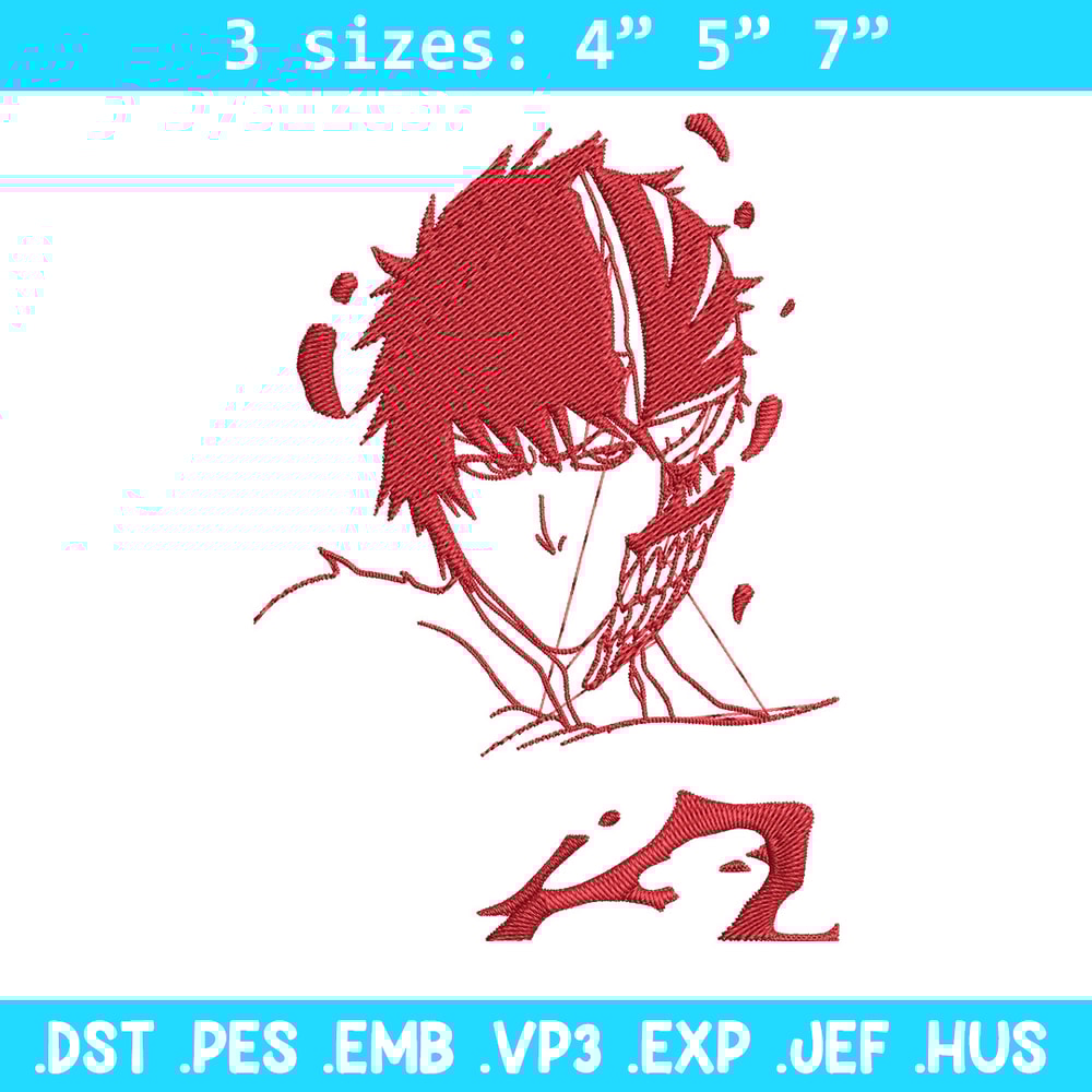 Ichigo poster Embroidery Design, Bleach Embroidery, Embroidery File, Anime Embroidery, Anime shirt, Digital download.jpg