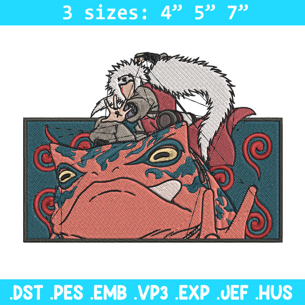 Jiraiya rectangle Embroidery Design, Naruto Embroidery, Embroidery File, Anime Embroidery, Anime shirt, Digital download.jpg