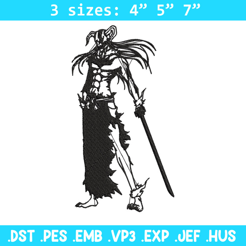 Kurosaki Ichigo Embroidery Design, Bleach Embroidery, Embroidery File, Anime Embroidery, Anime shirt, Digital download.jpg