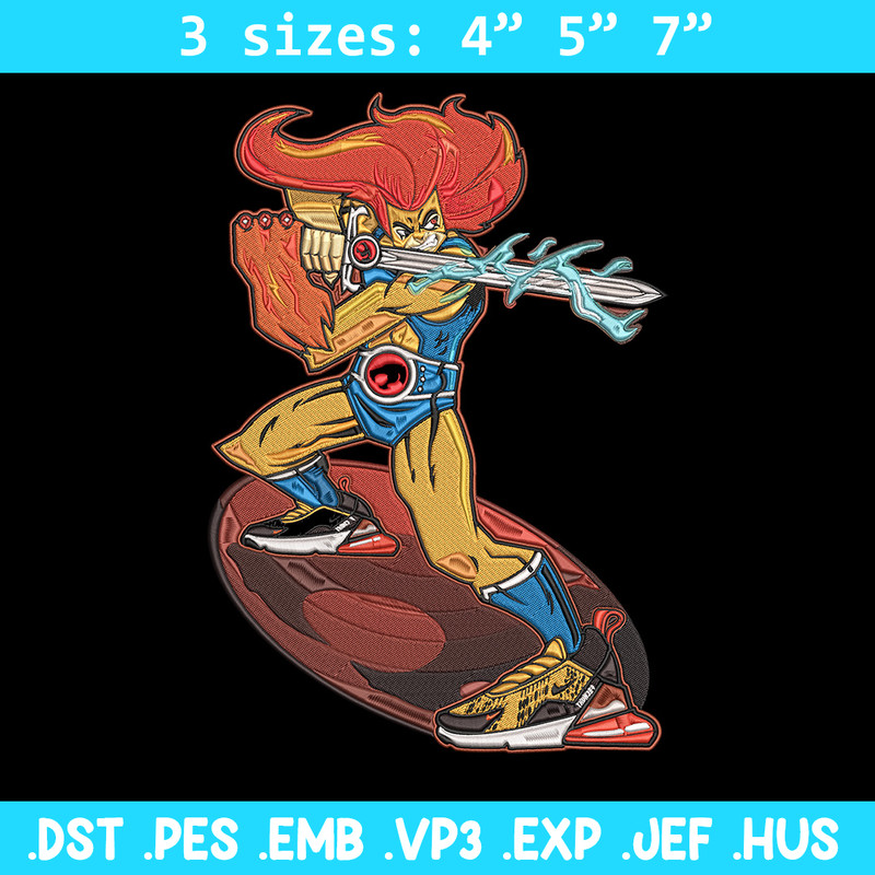 Lion O Embroidery Design, ThunderCats Embroidery, Embroidery File, Anime Embroidery, Anime shirt, Digital download.jpg