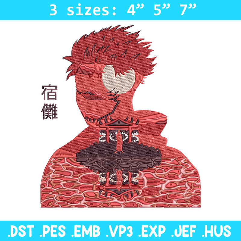 Malevolent Shrine Embroidery Design, Jujutsu Embroidery, Embroidery File, Anime Embroidery, Anime shirt,Digital download.jpg