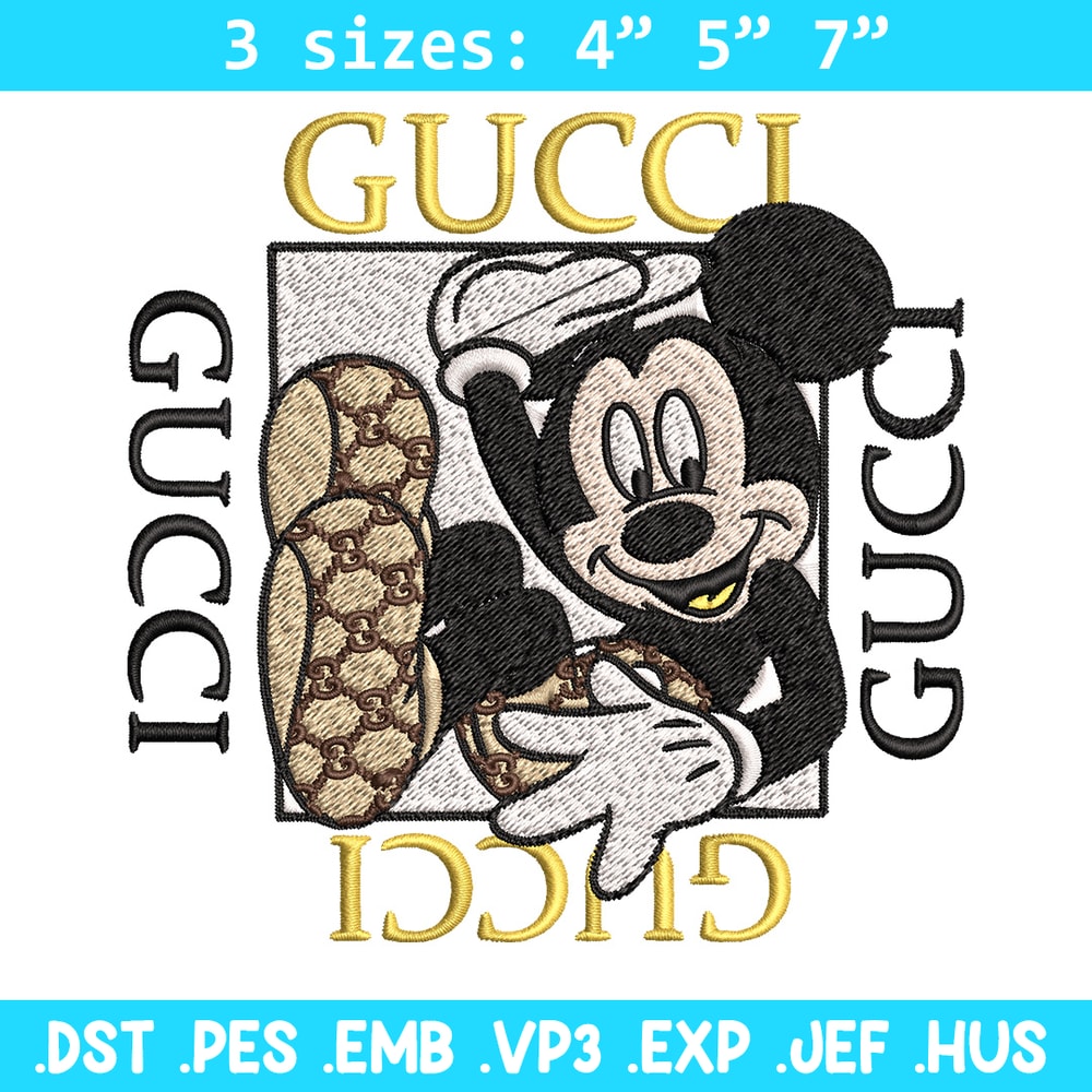 Mickey box gucci Embroidery Design, Gucci Embroidery, Brand Embroidery, Logo shirt, Embroidery File, Digital download.jpg