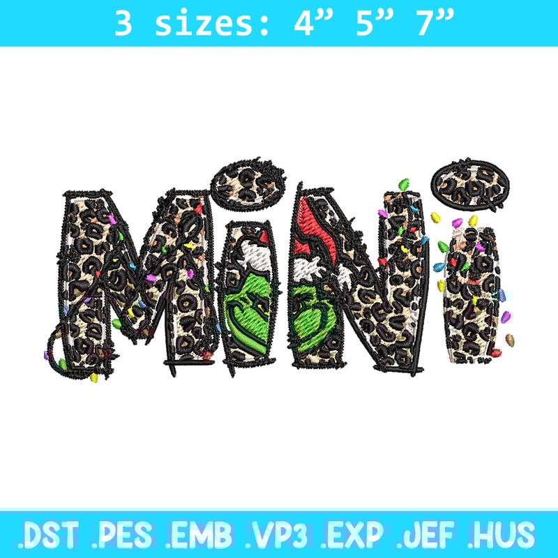 Mini Grinch christmas Embroidery design, Grinch Christmas Embroidery, Grinch design, Embroidery File, Digital download..jpg