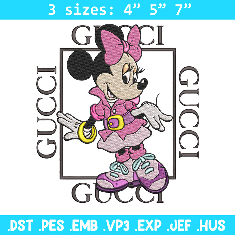 Minnie gucci Embroidery Design, Mickey Embroidery, Embroidery File, Gucci Embroidery, Anime shirt, Digital download.jpg