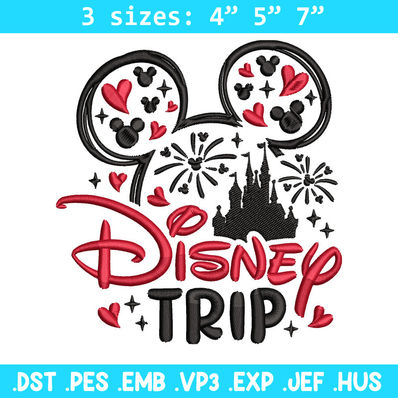 Minnie Mouse Disney Trip Embroidery Design, Disney logo Embroidery, Embroidery File, Embroidery design, Digital download.jpg