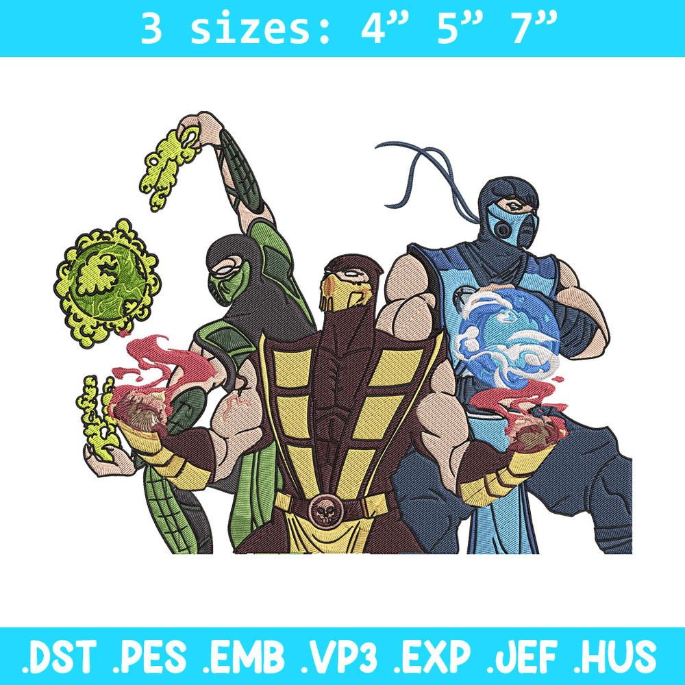 Mortal Kombat Ninja Embroidery Design, Mortal Embroidery, Embroidery File, Anime Embroidery,Anime shirt,Digital download.jpg