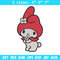 My Melody Embroidery Design, Hello kitty Embroidery, Embroidery File, Anime Embroidery, Anime shirt, Digital download.jpg