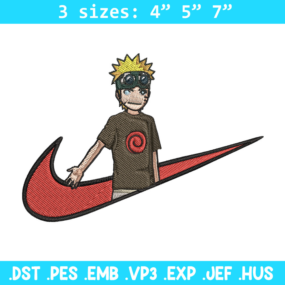 Naruto kid x nike Embroidery Design, Naruto Embroidery, Embroidery File, Nike Embroidery, Anime shirt, Digital download.jpg