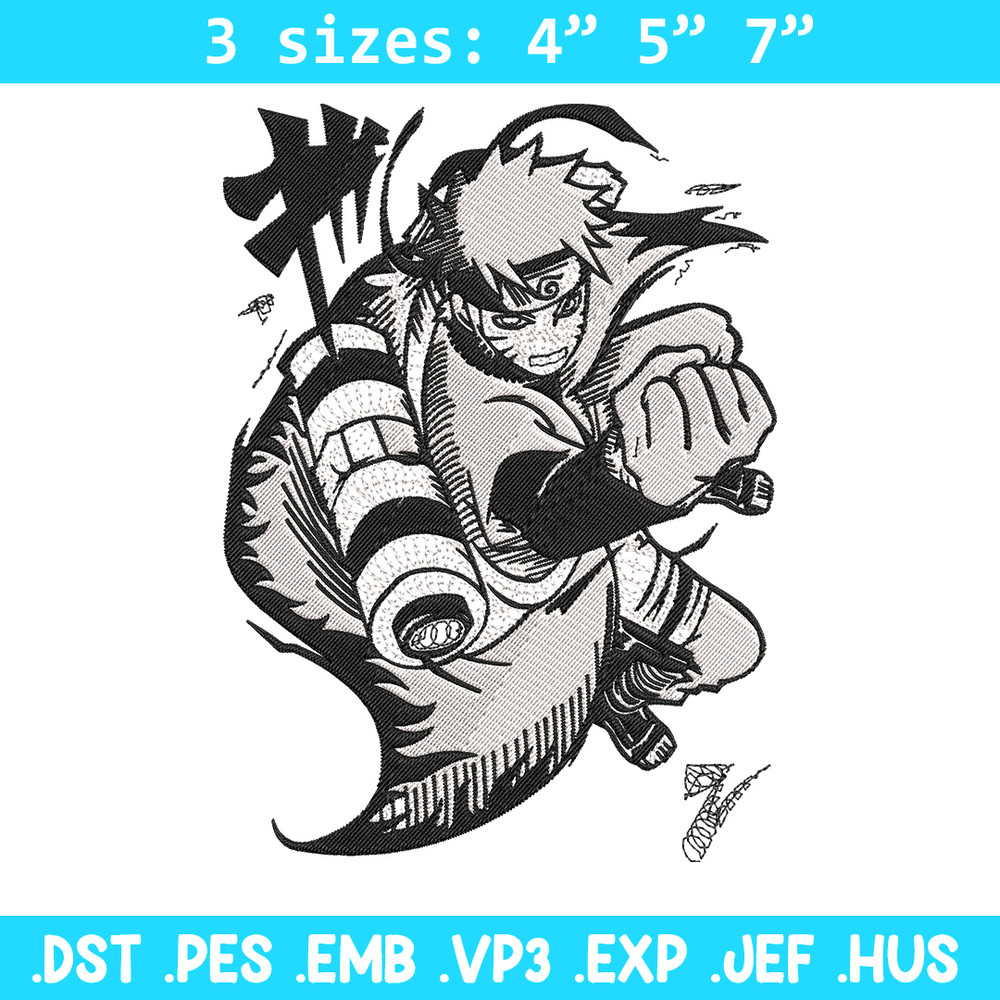 Naruto Poster Embroidery Design, Naruto Embroidery, Embroidery File, Anime Embroidery,Anime shirt, Digital download..jpg