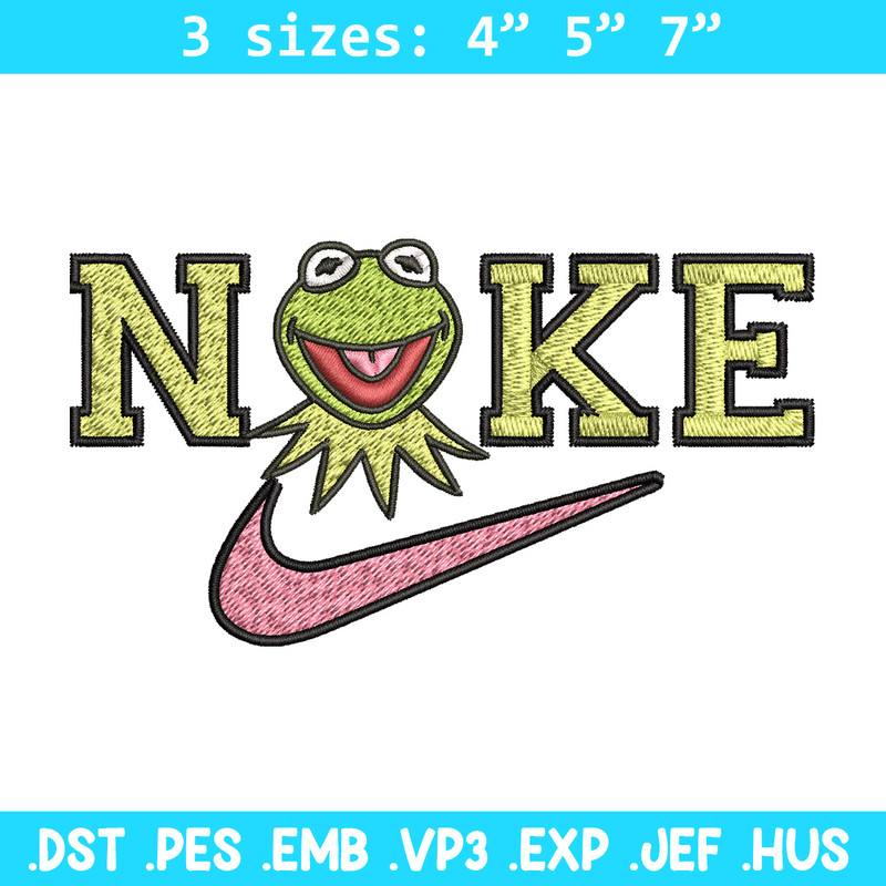 Nike frog Embroidery Design, Brand Embroidery, Nike Embroidery, Embroidery File, Logo shirt, Digital download.jpg