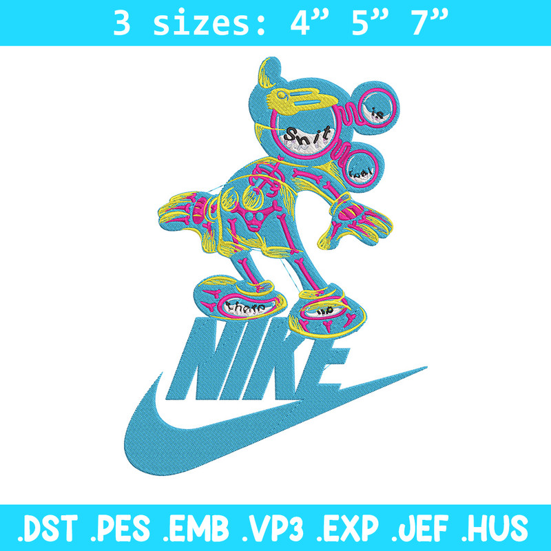 Nike mickey Embroidery Design, Mickey Embroidery, Embroidery File, Nike Embroidery, Anime shirt, Digital download.jpg