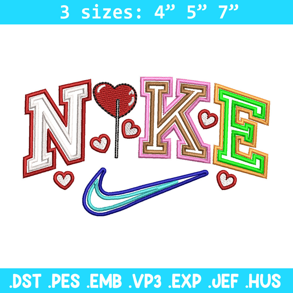Nike red heart embroidery design, Logo embroidery, Nike design, Embroidery shirt, Embroidery file, Digital download.jpg