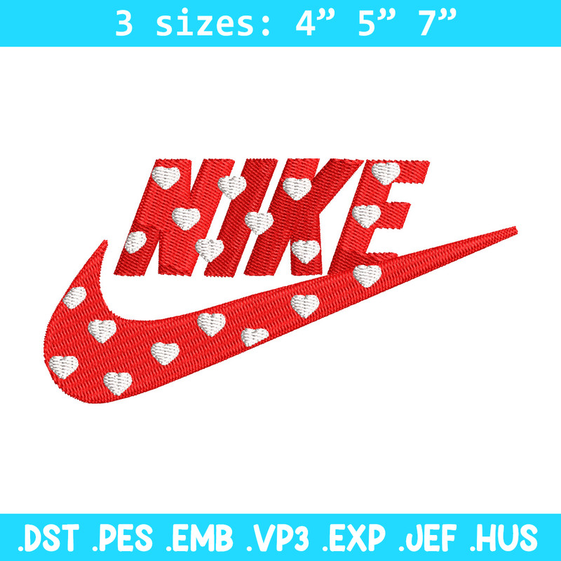 Nike red heart embroidery design, Nike embroidery, Nike design, Embroidery shirt, Embroidery file, Digital download.jpg