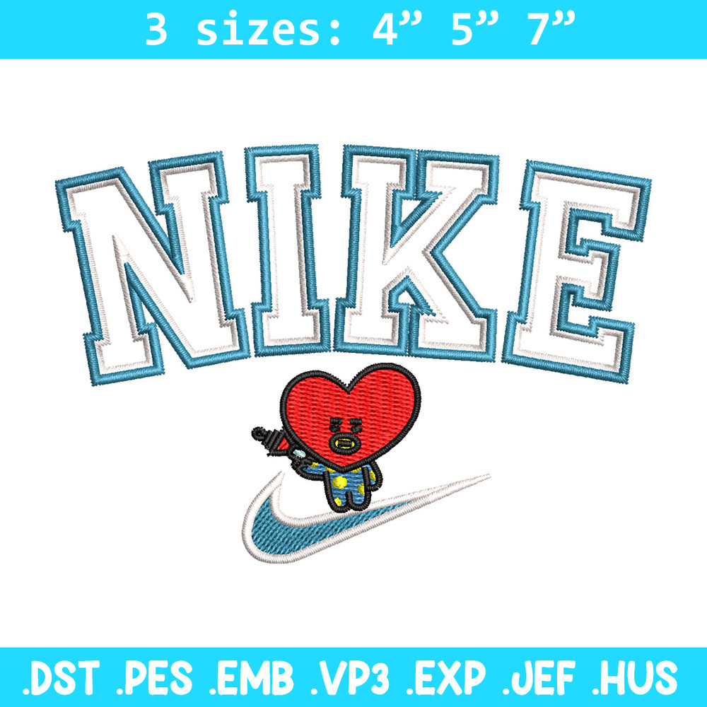 Nike red heart embroidery design, Nike embroidery, Nike design, Embroidery shirt, Embroidery file,Digital download.jpg