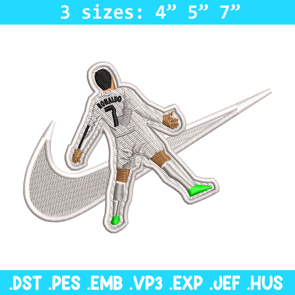 Nike ronaldo embroidery design, Ronaldo embroidery, Nike design, Embroidery shirt, Embroidery file, Digital download.jpg