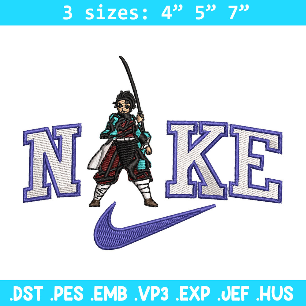 Nike tanjiro embroidery design, Tanjiro embroidery, Nike design, Embroidery shirt, Embroidery file, Digital download.jpg