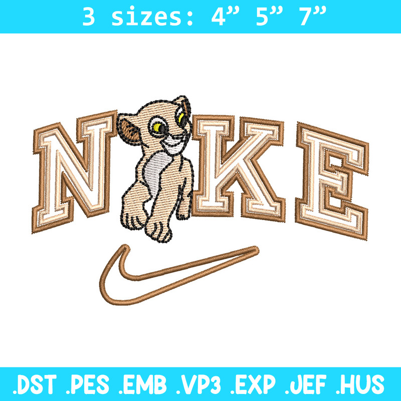Nike tiger embroidery design, Lion king embroidery, Nike design,Embroidery file,Embroidery shirt,Digital download.jpg