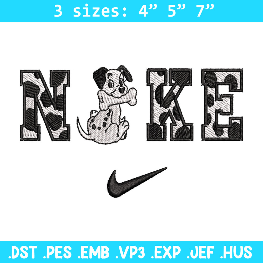 Nike x Dalmatian embroidery design, Dalmatian embroidery, Nike design,Embroidery shirt, Embroidery file,Digital download.jpg