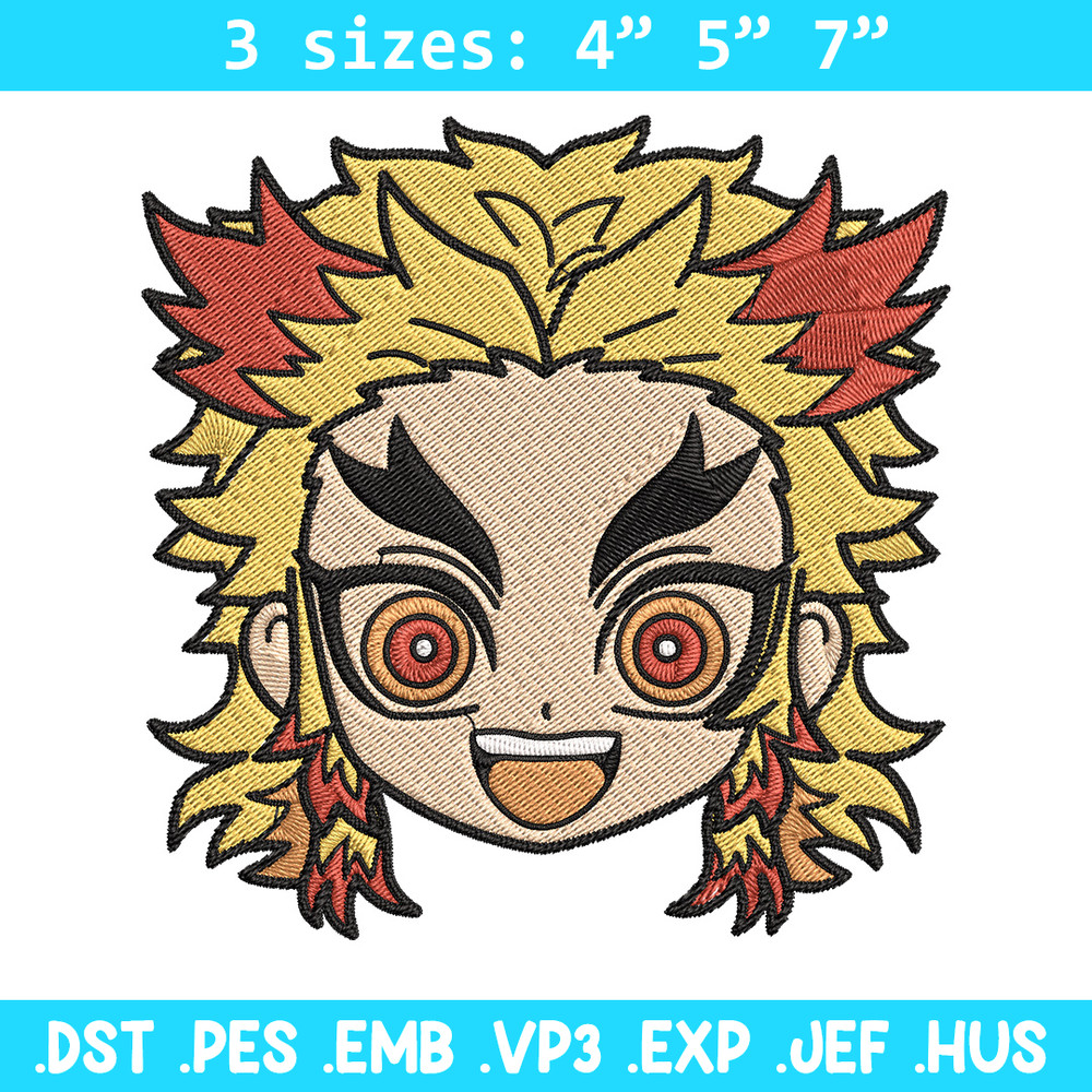 Rengoku sticker Embroidery Design, Demon slayer Embroidery, Embroidery File, Anime Embroidery, Digital download.jpg