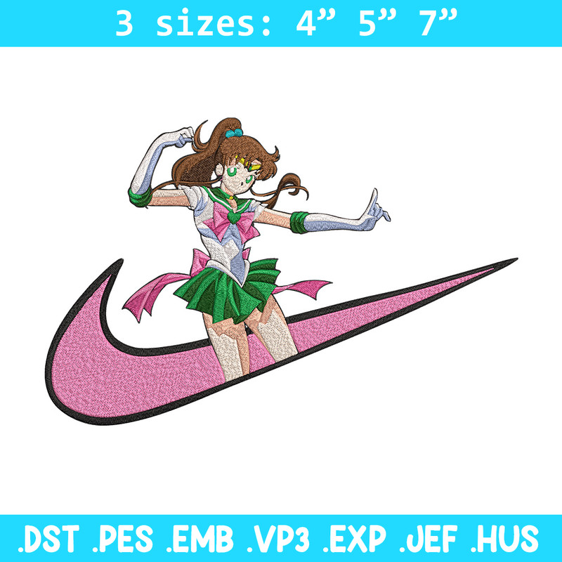 Sailor Jupiter Embroidery Design, Sailor moon Embroidery, Embroidery File, Nike Embroidery, Anime shirt,Digital download.jpg