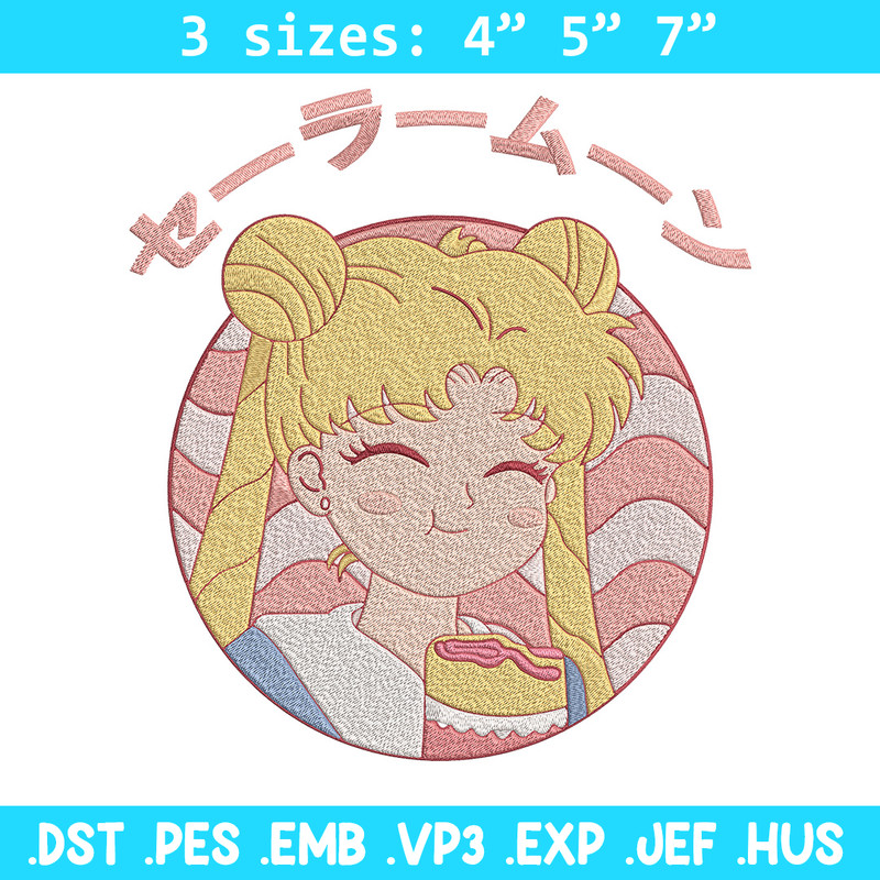 Sailor Moon cute Embroidery Design, Sailor Moon Embroidery,Embroidery File,Anime Embroidery,Anime shirt,Digital download.jpg