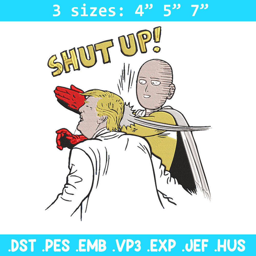 Saitama meme Embroidery Design, One punch man Embroidery, Embroidery File, Anime Embroidery,Anime shirt,Digital download.jpg