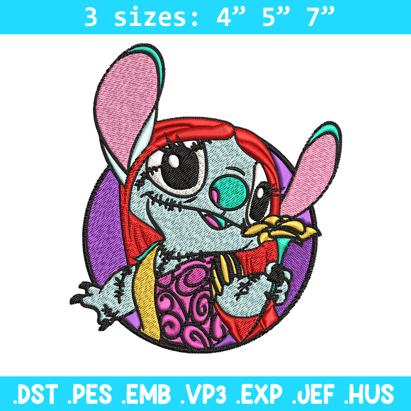 Sally Stitch Embroidery, Sally Stitch halloween Embroidery, cartoon design, Embroidery File, Digital download..jpg