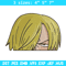 Sanji Peeker Embroidery Design, One piece Embroidery, Embroidery File, Anime Embroidery, Anime shirt, Digital download.jpg